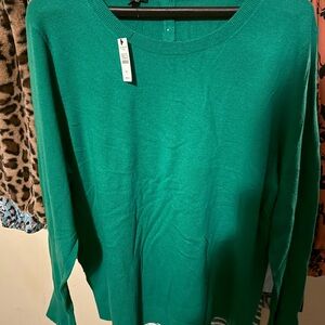 Green Long Sleeve Sweater